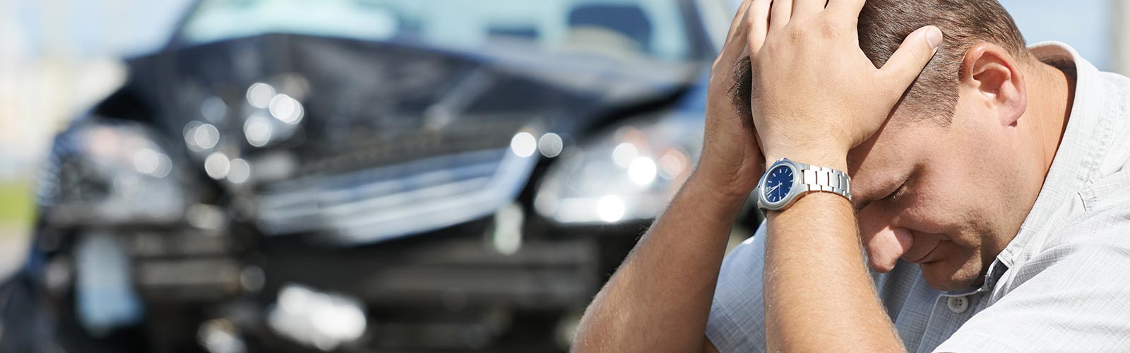 Man Needing an Attorney after a Car Accident